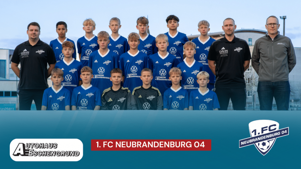D-Jugend Mannschaft des 1. FC Neubrandenburg 04