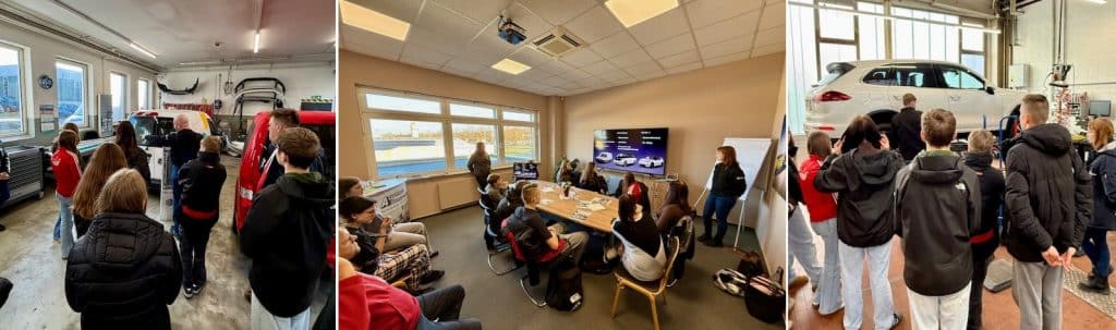 Berufsorientierung Achtklässler im Autohaus Eschengrund